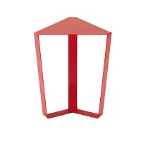 Červený odkladací stolík MEME Design Finity, výška 47 cm