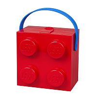 Červený úložný box LEGO® s rukoväťou