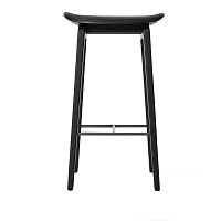 Čierna barová stolička NORR11 NY11, 65x30 cm
