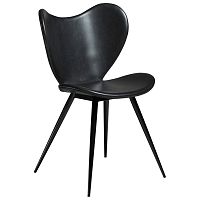 Čierna koženková stolička DAN-FORM Denmark Dreamer