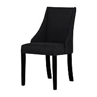 Čierna stolička s čiernymi nohami Ted Lapidus Maison Absolu
