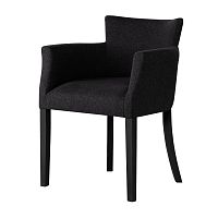 Čierna stolička s čiernymi nohami Ted Lapidus Maison Santal