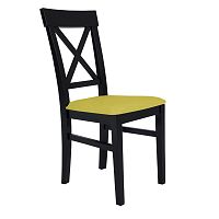 Čierna stolička so žltým sedadlom BSL Concept Hinn