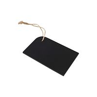 Čierna závesná krídlová tabuľa T&G Woodware Rustic, 10,5 x 7 cm