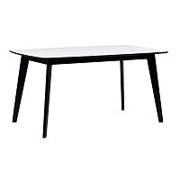 Čierno-biely jedálenský stôl Folke Griffin, dĺžka 150 cm