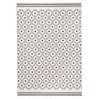 Čierno-biely koberec Hanse Home Cubic, 70 × 140 cm