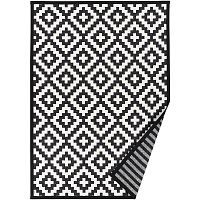 Čierno-biely vzorovaný obojstranný koberec Narma Viki, 140 x 200 cm