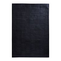 Čierny koberec z pravej kože Fuhrhome Athens, 170 × 240 cm