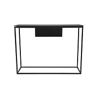 Čierny konzolový stolík Take Me HOME Radom, 100 × 30 cm