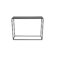 Čierny oceľový konzolový stolík Take Me HOME, 100 × 30 cm