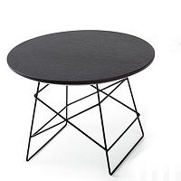 Čierny odkladací stôl Innovation Grid, 45 cm