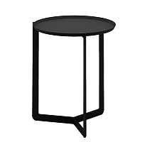 Čierny príručný stolík MEME Design Round, Ø 40 cm