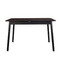 Čierny rozkladací jedálenský stôl Zuiver Glimpse, 120 x 80 cm
