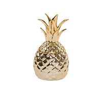 Dekoratívna dóza s poklopom Sass & Belle Gold Pineapple