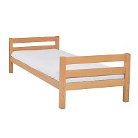 Detská jednolôžková posteľ z masívneho bukového dreva Mobi furniture Nina, 200 × 90 cm