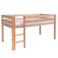 Detská jednolôžková posteľ z masívneho bukového dreva Mobi furniture Tim, 200 × 90 cm