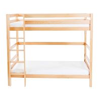 Detská poschodová posteľ z masívneho bukového dreva Mobi furniture Daniel, 200 × 90 cm