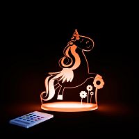 Detské LED nočné svetielko Aloka Unicorn