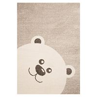 Detský hnedý koberec Zala Living Bear, 120 × 170 cm
