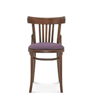 Drevená stolička s fialovým polstrovaním Fameg Mathias