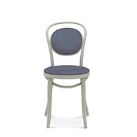 Drevená stolička s modrým polstrovanie Fameg Keld