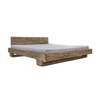 Dvojlôžková posteľ z akáciového dreva Woodking June, 180 x 200 cm