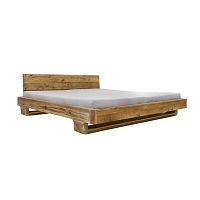 Dvojlôžková posteľ z borovicového dreva Woodking June, 180 x 200 cm