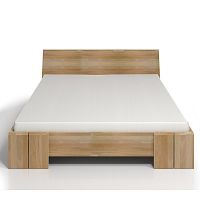 Dvojlôžková posteľ z bukového dreva s úložným priestorom SKANDICA Vestre Maxi, 200 × 200 cm