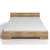Dvojlôžková posteľ z bukového dreva SKANDICA Spectrum Maxi, 140 × 200 cm