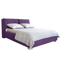 Fialová dvojlôžková posteľ Mazzini Beds Vicky, 160 × 200 cm