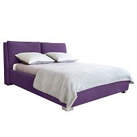 Fialová dvojlôžková posteľ Mazzini Beds Vicky, 180 × 200 cm