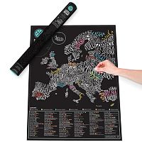 Gurmánska stieracia mapa Európy Luckies of London