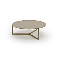 Hnedý konferenčný stolík MEME Design Round, Ø 95 cm