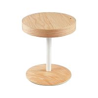 Hnedý odkladací stolík s úložným priestorom Design Twist Lampang