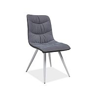 Jedálenská stolička zo sivej eko kože Signal Evita