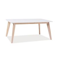 Jedálenský stôl s bielou doskou Signal Combo, dĺžka 110 cm