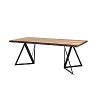 Jedálenský stôl s doskou z borovicového dreva Custom Form Sherwood Dark, 180 × 90 cm
