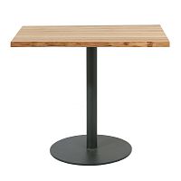 Jedálenský stôl s doskou z orechového dreva indhouse Ontario, 60 × 60 cm