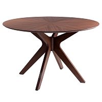 Jedálenský stôl v dekore orechového dreva sømcasa Carmel, ⌀ 120 cm