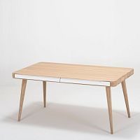 Jedálenský stôl z dubového dreva Gazzda Ena Two, 160 x 90 x 75 cm