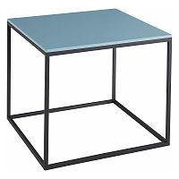 Konferenčný stolík s modrou doskou Støraa Castana, šírka 50 cm