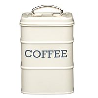 Krémová plechová dóza na kávu Kitchen Craft Coffee