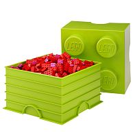 Limetkovozelená úložná kocka LEGO®