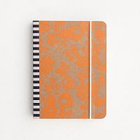 Malý oranžový zápisník Caroline Gardner Mono Ditsy Small Chunky Notebook