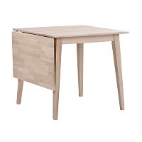 Matne lakovaný sklápací dubový jedálenský stôl Folke Mimi, dĺžka 80-125 cm
