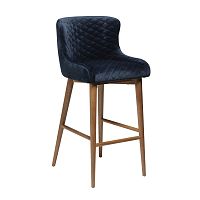 Modrá barová stolička DAN-FORM Denmark Vetro