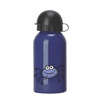 Modrá detská fľaša na vodu Navigate Spider, 330 ml