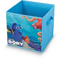 Modrý úložný box na hračky Domopak Finding Dory, dĺžka 32 cm
