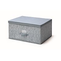 Modrý úložný box s vekom Cosatto Tweed, šírka 60 cm