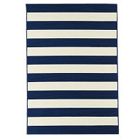 Modrý vysokoodolný  koberec Webtappeti Stripes, 160 x 230 cm